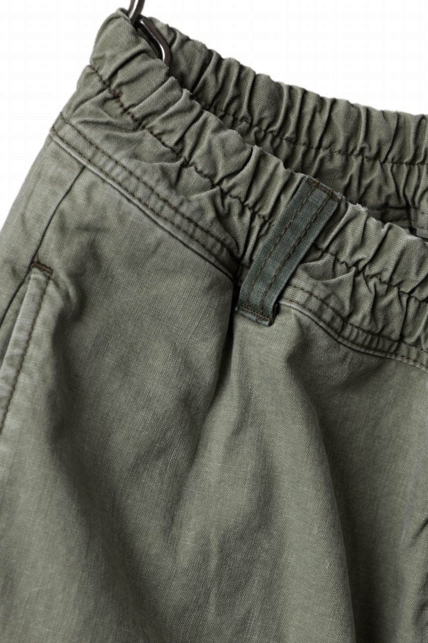 Load image into Gallery viewer, ISAMU KATAYAMA BACKLASH SARROUEL SHORTS / STONE WASHED USA-COTTON (KHAKI)