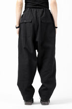 Load image into Gallery viewer, ISAMU KATAYAMA BACKLASH KNOT WAIST WIDE PANTS / COTTON LINEN (BLACK)