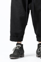 Load image into Gallery viewer, ISAMU KATAYAMA BACKLASH KNOT WAIST WIDE PANTS / COTTON LINEN (BLACK)