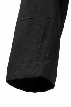 Load image into Gallery viewer, ISAMU KATAYAMA BACKLASH KNOT WAIST WIDE PANTS / COTTON LINEN (BLACK)
