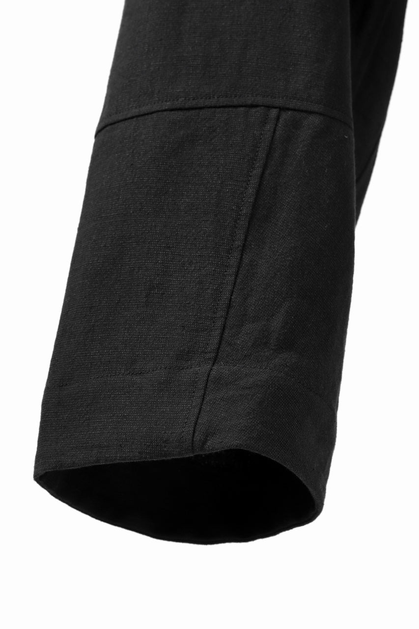Load image into Gallery viewer, ISAMU KATAYAMA BACKLASH KNOT WAIST WIDE PANTS / COTTON LINEN (BLACK)