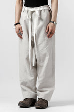 Load image into Gallery viewer, ISAMU KATAYAMA BACKLASH KNOT WAIST WIDE PANTS / COTTON LINEN (WHITE)