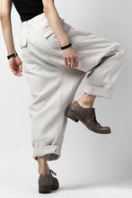 Load image into Gallery viewer, ISAMU KATAYAMA BACKLASH KNOT WAIST WIDE PANTS / COTTON LINEN (WHITE)
