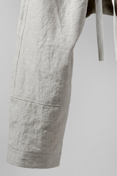Load image into Gallery viewer, ISAMU KATAYAMA BACKLASH KNOT WAIST WIDE PANTS / COTTON LINEN (WHITE)