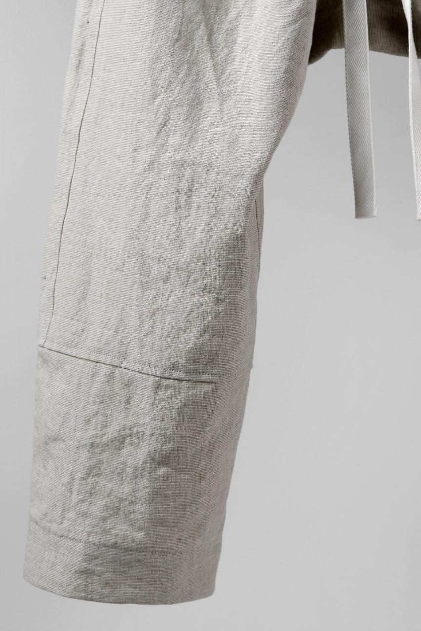 Load image into Gallery viewer, ISAMU KATAYAMA BACKLASH KNOT WAIST WIDE PANTS / COTTON LINEN (WHITE)
