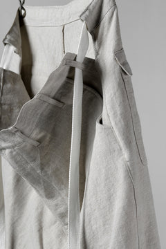 Load image into Gallery viewer, ISAMU KATAYAMA BACKLASH KNOT WAIST WIDE PANTS / COTTON LINEN (WHITE)