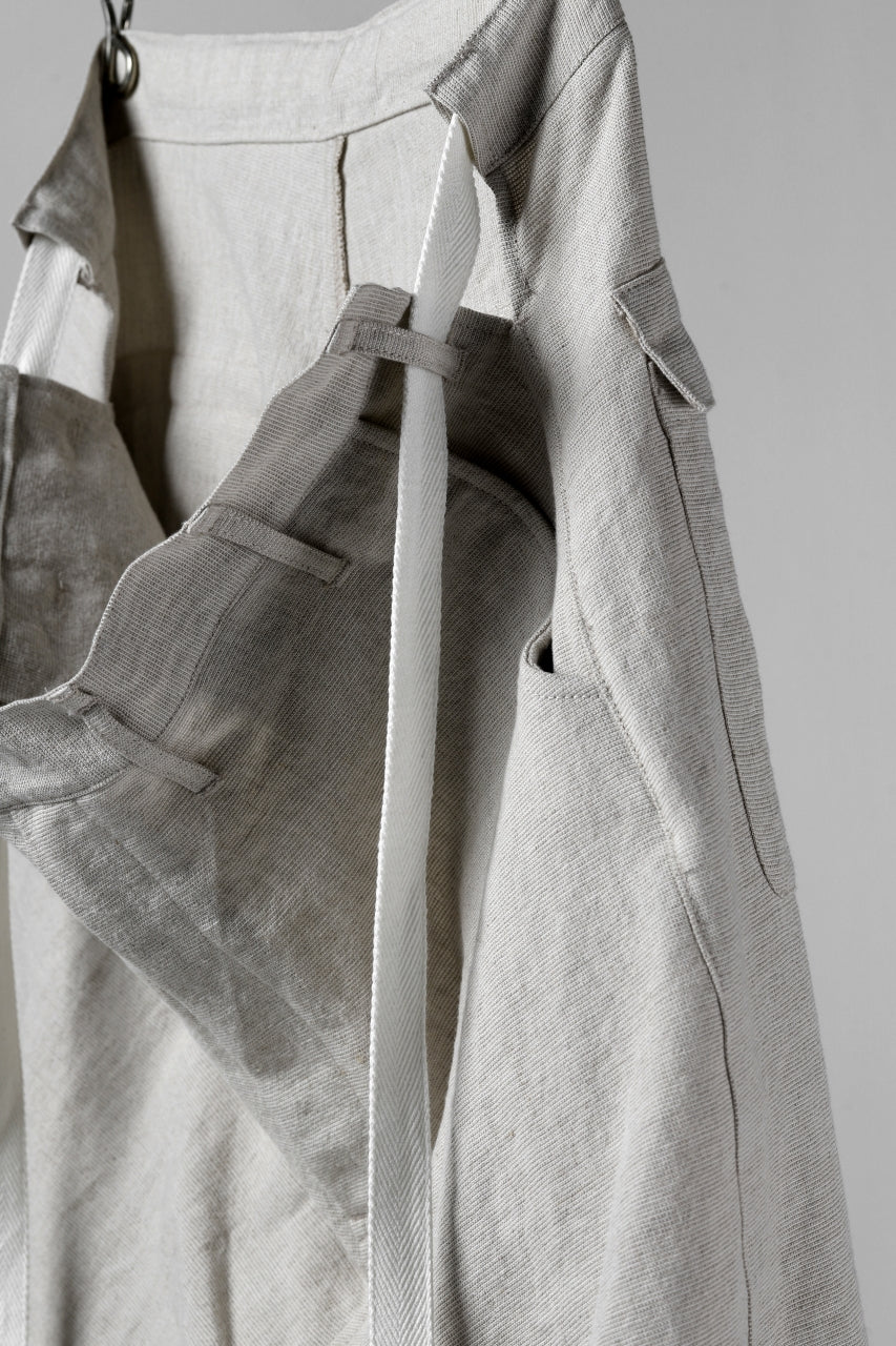 Load image into Gallery viewer, ISAMU KATAYAMA BACKLASH KNOT WAIST WIDE PANTS / COTTON LINEN (WHITE)