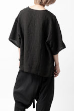 画像をギャラリービューアに読み込む, ISAMU KATAYAMA BACKLASH PULLOVER POCKET SHIRT / SOFT LINEN (BLACK)
