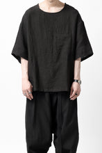 画像をギャラリービューアに読み込む, ISAMU KATAYAMA BACKLASH PULLOVER POCKET SHIRT / SOFT LINEN (BLACK)