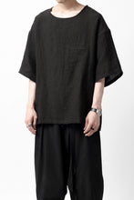 画像をギャラリービューアに読み込む, ISAMU KATAYAMA BACKLASH PULLOVER POCKET SHIRT / SOFT LINEN (BLACK)