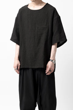 画像をギャラリービューアに読み込む, ISAMU KATAYAMA BACKLASH PULLOVER POCKET SHIRT / SOFT LINEN (BLACK)
