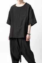 画像をギャラリービューアに読み込む, ISAMU KATAYAMA BACKLASH PULLOVER POCKET SHIRT / SOFT LINEN (BLACK)