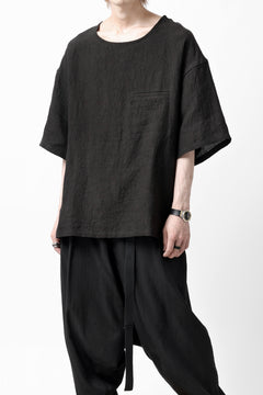 画像をギャラリービューアに読み込む, ISAMU KATAYAMA BACKLASH PULLOVER POCKET SHIRT / SOFT LINEN (BLACK)