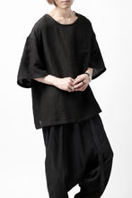 画像をギャラリービューアに読み込む, ISAMU KATAYAMA BACKLASH PULLOVER POCKET SHIRT / SOFT LINEN (BLACK)