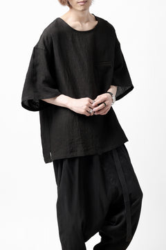 画像をギャラリービューアに読み込む, ISAMU KATAYAMA BACKLASH PULLOVER POCKET SHIRT / SOFT LINEN (BLACK)