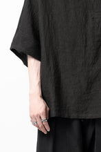画像をギャラリービューアに読み込む, ISAMU KATAYAMA BACKLASH PULLOVER POCKET SHIRT / SOFT LINEN (BLACK)