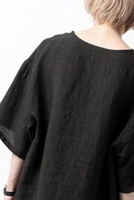 画像をギャラリービューアに読み込む, ISAMU KATAYAMA BACKLASH PULLOVER POCKET SHIRT / SOFT LINEN (BLACK)