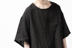 画像をギャラリービューアに読み込む, ISAMU KATAYAMA BACKLASH PULLOVER POCKET SHIRT / SOFT LINEN (BLACK)