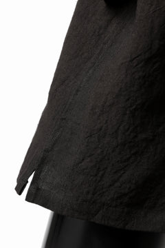 画像をギャラリービューアに読み込む, ISAMU KATAYAMA BACKLASH PULLOVER POCKET SHIRT / SOFT LINEN (BLACK)