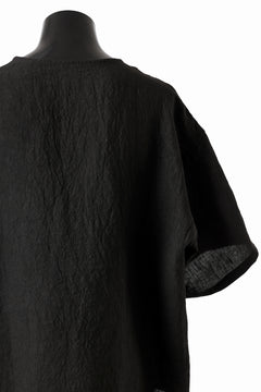 画像をギャラリービューアに読み込む, ISAMU KATAYAMA BACKLASH PULLOVER POCKET SHIRT / SOFT LINEN (BLACK)