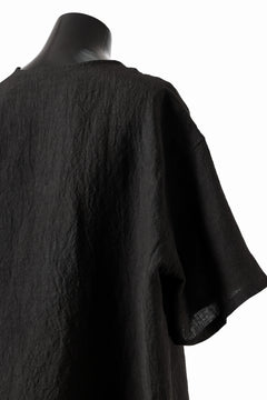 画像をギャラリービューアに読み込む, ISAMU KATAYAMA BACKLASH PULLOVER POCKET SHIRT / SOFT LINEN (BLACK)