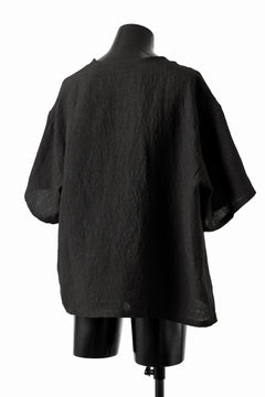 画像をギャラリービューアに読み込む, ISAMU KATAYAMA BACKLASH PULLOVER POCKET SHIRT / SOFT LINEN (BLACK)