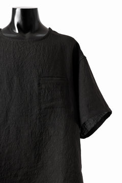 画像をギャラリービューアに読み込む, ISAMU KATAYAMA BACKLASH PULLOVER POCKET SHIRT / SOFT LINEN (BLACK)