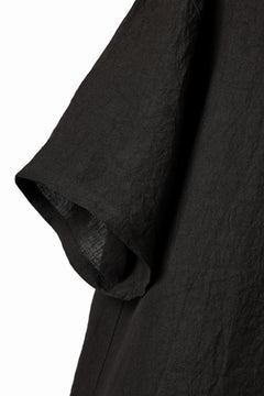 画像をギャラリービューアに読み込む, ISAMU KATAYAMA BACKLASH PULLOVER POCKET SHIRT / SOFT LINEN (BLACK)