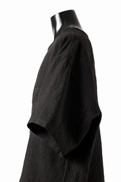 画像をギャラリービューアに読み込む, ISAMU KATAYAMA BACKLASH PULLOVER POCKET SHIRT / SOFT LINEN (BLACK)