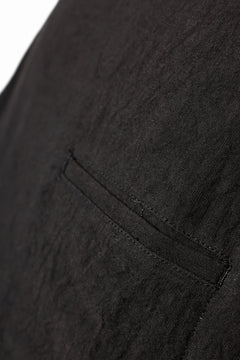 画像をギャラリービューアに読み込む, ISAMU KATAYAMA BACKLASH PULLOVER POCKET SHIRT / SOFT LINEN (BLACK)