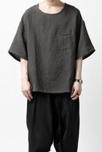 画像をギャラリービューアに読み込む, ISAMU KATAYAMA BACKLASH PULLOVER POCKET SHIRT / SOFT LINEN (CHARCOAL BLACK)