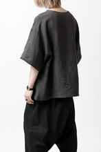 画像をギャラリービューアに読み込む, ISAMU KATAYAMA BACKLASH PULLOVER POCKET SHIRT / SOFT LINEN (CHARCOAL BLACK)