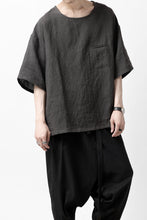 画像をギャラリービューアに読み込む, ISAMU KATAYAMA BACKLASH PULLOVER POCKET SHIRT / SOFT LINEN (CHARCOAL BLACK)
