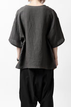 画像をギャラリービューアに読み込む, ISAMU KATAYAMA BACKLASH PULLOVER POCKET SHIRT / SOFT LINEN (CHARCOAL BLACK)