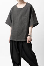 画像をギャラリービューアに読み込む, ISAMU KATAYAMA BACKLASH PULLOVER POCKET SHIRT / SOFT LINEN (CHARCOAL BLACK)