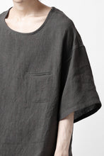 画像をギャラリービューアに読み込む, ISAMU KATAYAMA BACKLASH PULLOVER POCKET SHIRT / SOFT LINEN (CHARCOAL BLACK)