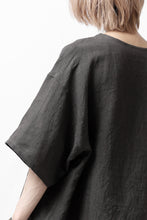 画像をギャラリービューアに読み込む, ISAMU KATAYAMA BACKLASH PULLOVER POCKET SHIRT / SOFT LINEN (CHARCOAL BLACK)