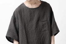 画像をギャラリービューアに読み込む, ISAMU KATAYAMA BACKLASH PULLOVER POCKET SHIRT / SOFT LINEN (CHARCOAL BLACK)