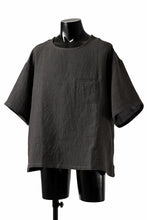 画像をギャラリービューアに読み込む, ISAMU KATAYAMA BACKLASH PULLOVER POCKET SHIRT / SOFT LINEN (CHARCOAL BLACK)