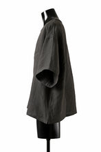 画像をギャラリービューアに読み込む, ISAMU KATAYAMA BACKLASH PULLOVER POCKET SHIRT / SOFT LINEN (CHARCOAL BLACK)
