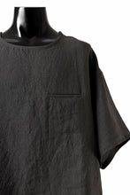 画像をギャラリービューアに読み込む, ISAMU KATAYAMA BACKLASH PULLOVER POCKET SHIRT / SOFT LINEN (CHARCOAL BLACK)