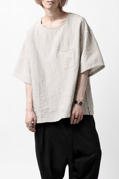 画像をギャラリービューアに読み込む, ISAMU KATAYAMA BACKLASH PULLOVER POCKET SHIRT / SOFT LINEN (NATURAL)