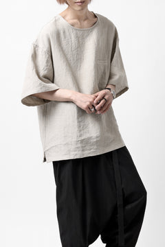 画像をギャラリービューアに読み込む, ISAMU KATAYAMA BACKLASH PULLOVER POCKET SHIRT / SOFT LINEN (NATURAL)