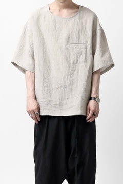 画像をギャラリービューアに読み込む, ISAMU KATAYAMA BACKLASH PULLOVER POCKET SHIRT / SOFT LINEN (NATURAL)