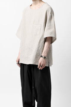 画像をギャラリービューアに読み込む, ISAMU KATAYAMA BACKLASH PULLOVER POCKET SHIRT / SOFT LINEN (NATURAL)