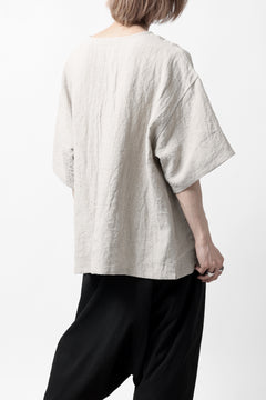 画像をギャラリービューアに読み込む, ISAMU KATAYAMA BACKLASH PULLOVER POCKET SHIRT / SOFT LINEN (NATURAL)