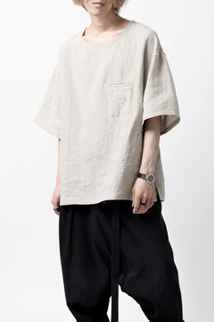 画像をギャラリービューアに読み込む, ISAMU KATAYAMA BACKLASH PULLOVER POCKET SHIRT / SOFT LINEN (NATURAL)