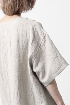 画像をギャラリービューアに読み込む, ISAMU KATAYAMA BACKLASH PULLOVER POCKET SHIRT / SOFT LINEN (NATURAL)