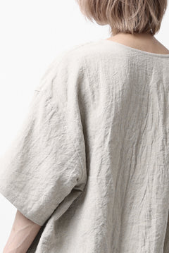 画像をギャラリービューアに読み込む, ISAMU KATAYAMA BACKLASH PULLOVER POCKET SHIRT / SOFT LINEN (NATURAL)