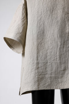 画像をギャラリービューアに読み込む, ISAMU KATAYAMA BACKLASH PULLOVER POCKET SHIRT / SOFT LINEN (NATURAL)